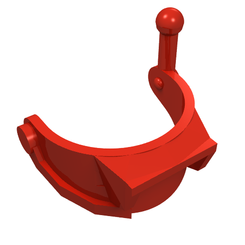 Lego Headwear Accessory Visor with Antenna (Ice Planet) / Red