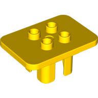 Lego Duplo Table 3 x 4 x 1 1/2 with 4 Top Studs / Yellow