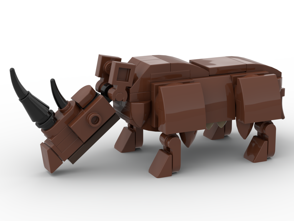 Lego Woolly Rhino - Minifig-Scale