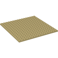 Lego Plate 16 x 16 / Tan
