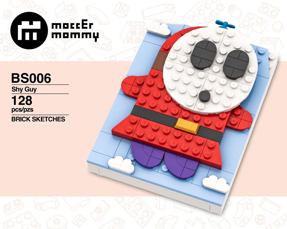 Lego Shy Guy - Super Mario World 2: Yoshi's Island - Brick Sketches