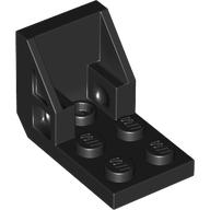 Lego Bracket 3 x 2 - 2 x 2 [aka Space Seat] / Black
