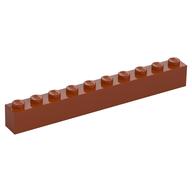 Lego Brick 1 x 10 / Dark Orange