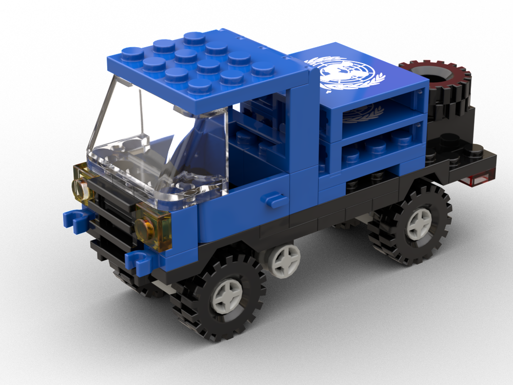 Lego UNICEF flatbed truck