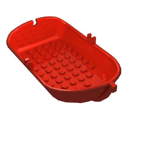 Lego Boat / Rowing Boat, Fabuland / Red