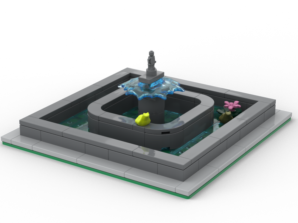 Lego Modular park fountain