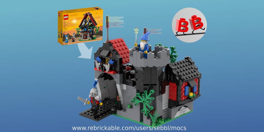 Lego 40601: Majisto's Black Castle - 100% Parts Used!
