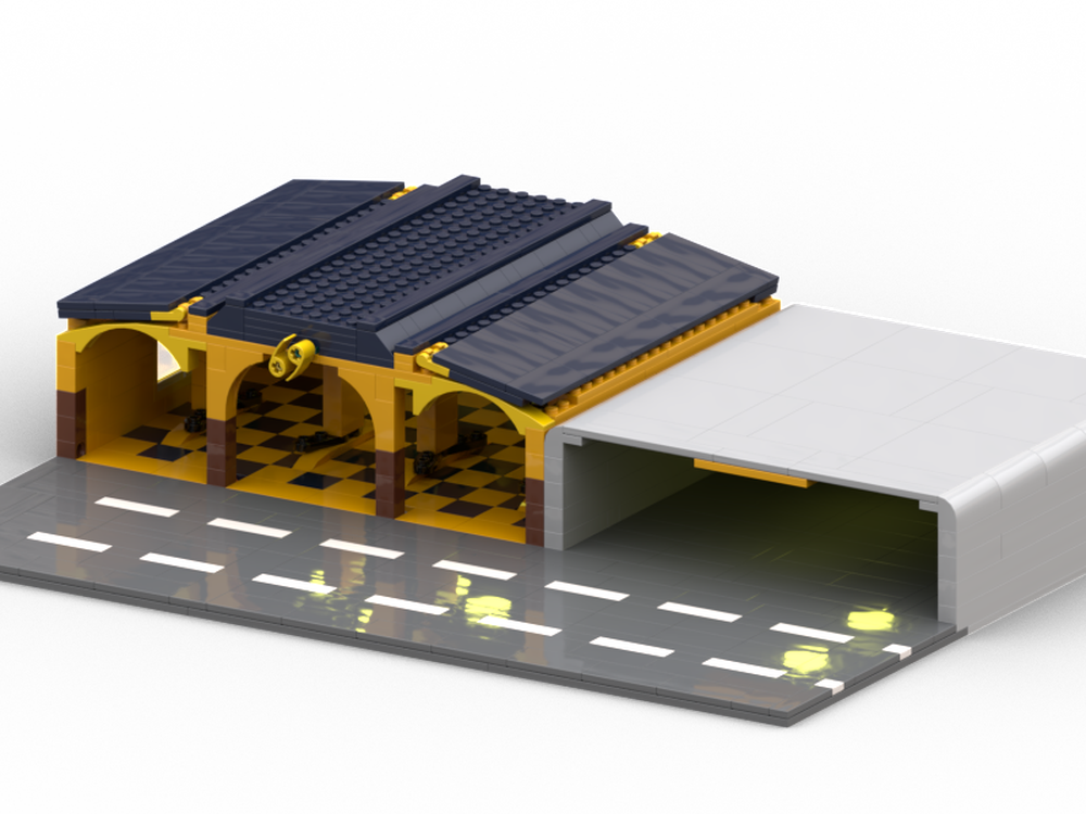 Lego Tails’ Workshop- Modular and enlarged (Mechanic’s shop)