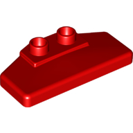 Lego Duplo Rear Spoiler 2 x 4 x 1 / 2 [Plain] / Red