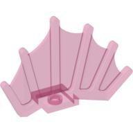 Lego Animal Body Part, Dinosaur, Back Sail 8 x 2 x 5 / Trans-Dark Pink