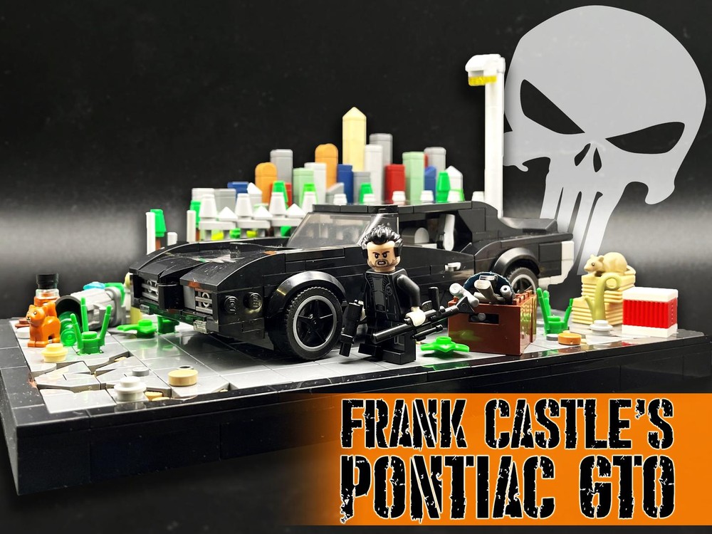 Lego The Punisher's Ponty GTO Street-Find Diorama