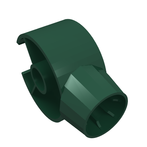 Lego Animal / Creature Body Part, Dinosaur Neck / Tail Ring / Dark Green