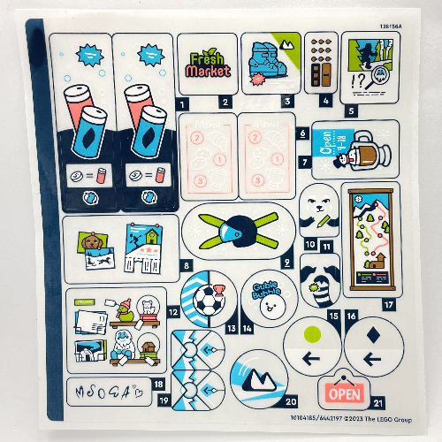 Lego Sticker Sheet for Set 41756-1