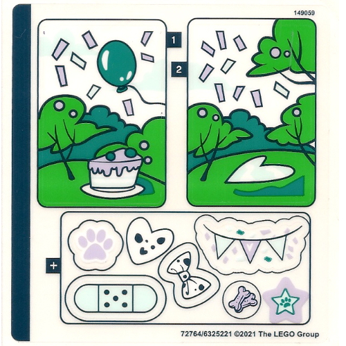 Lego Sticker Sheet for Set 41663-1 / [No Color/Any Color]