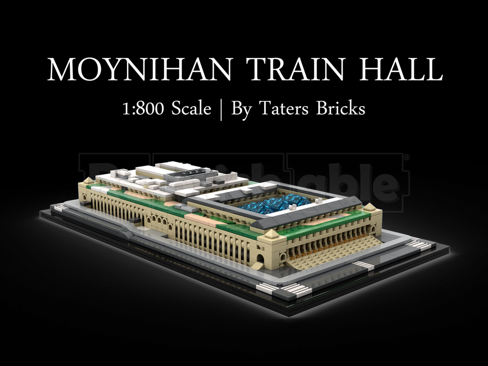 Lego Moynihan Train Hall 1:800 Scale - NYC