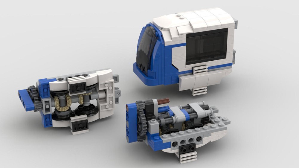 Lego JKBrickworks' Light Rail Engine Torque Modification