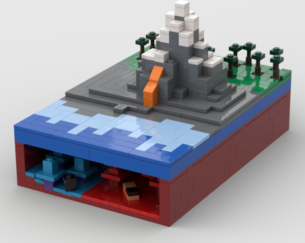 Lego Mincraft: The Mountain Diorama Premium Edition