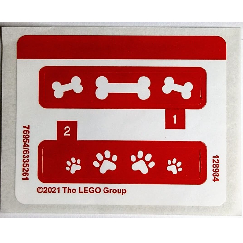 Lego Sticker Sheet for Set 40440-1 / [No Color/Any Color]
