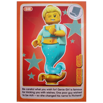 Lego Trading Card, Create the World Incredible Inventions - Genie Girl / [No Color/Any Color]