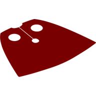 Lego Neckwear Cape, Standard, Very Short, Dark Red Back Pattern [Spongy Stretchable Fabric]