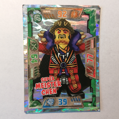 Lego Trading Card, Ninjago Game Series 2 [German] - 73 Super Meister Chen / [No Color/Any Color]