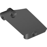 Lego Technic Panel Curved 5 x 7 Parallelogram Left / Black
