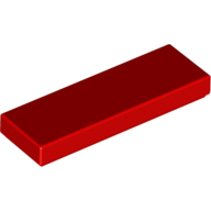 Lego Tile 1 x 3 / Red
