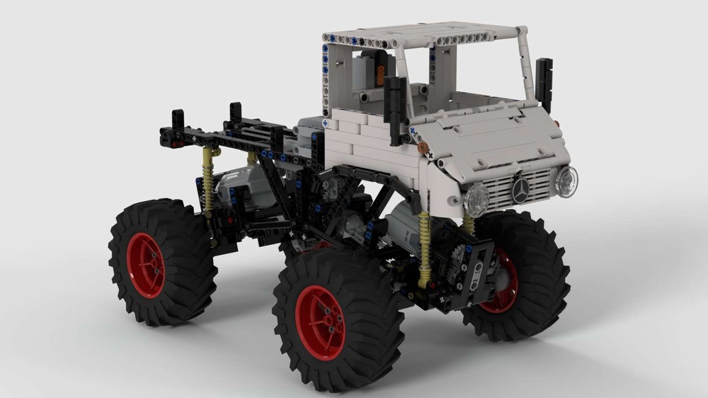 Lego Nico71`s 4x4 modified chassis with UNIMOG 421 cabin