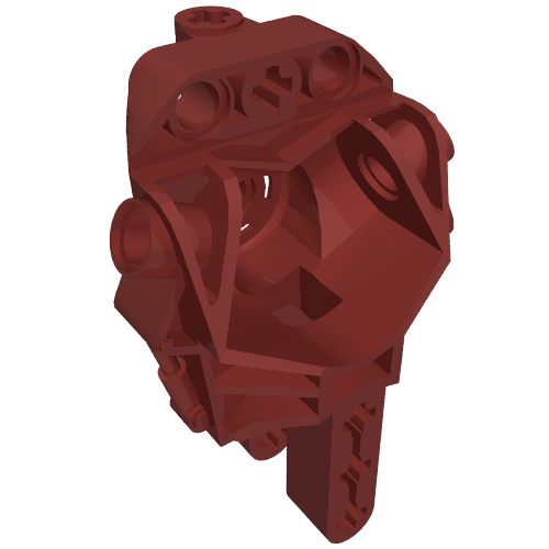 Lego Large Figure Skeletal, Torso (Toa Metru) / Dark Red