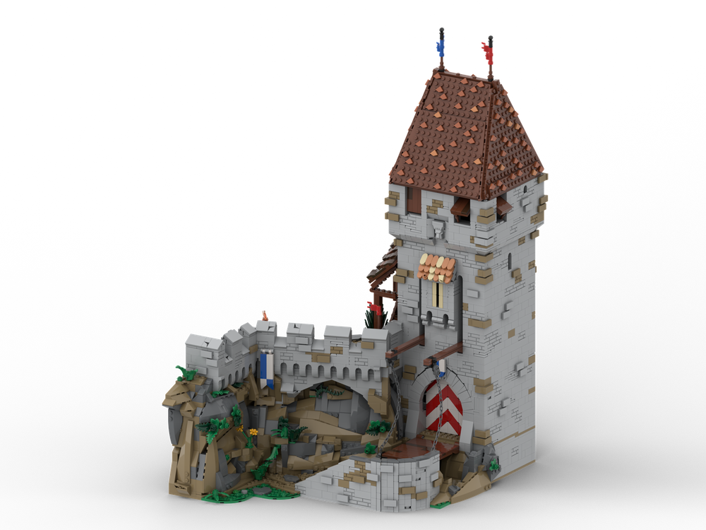 Lego Castle Hohenreuth Part 1 - Main Gate and Tower
