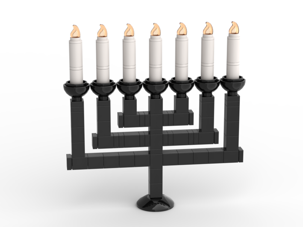 Lego Menorah (modern version)