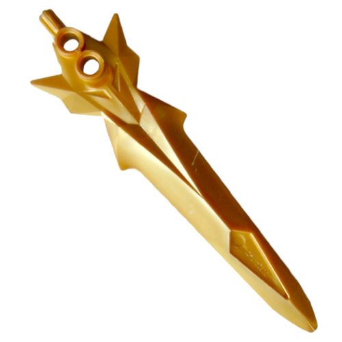 Lego Large Figure Weapon Sword, Danju (Series 2) / Reddish Gold