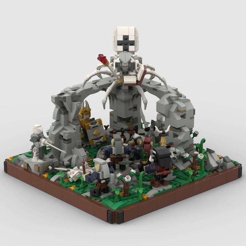 Lego The Dwarfs meet the Skeleton King