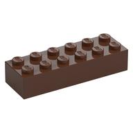 Lego Brick 2 x 6 / Brown