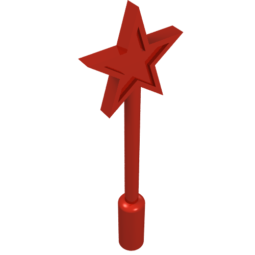 Lego Equipment Magic Wand / Red