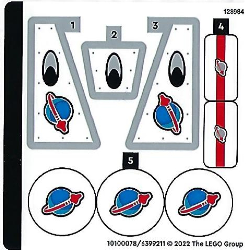 Lego Sticker Sheet 1 for Set 60350-1
