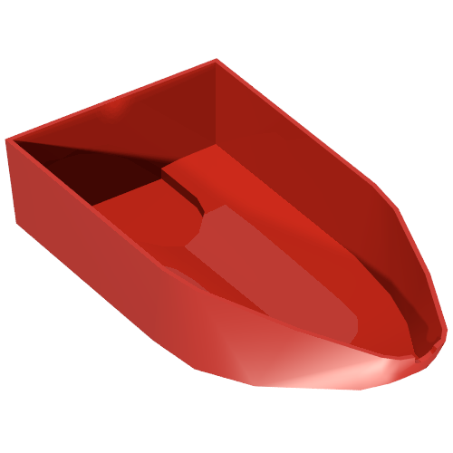 Lego Boat Hull 8 x 16 x 3 / Red