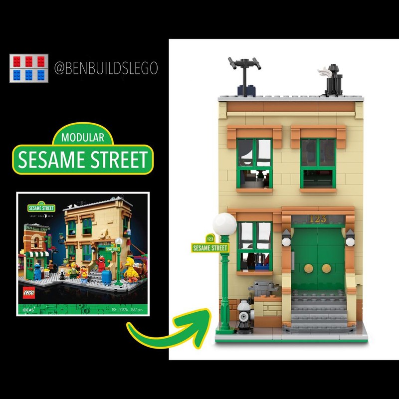 Lego Sesame Street Modular Building