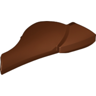 Lego Large Figure Limb Cover, Leg Shin Guard with Ball Joint Socket / Reddish Brown