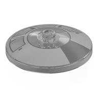 Lego Dish 4 x 4 Inverted with Open Stud [Radar] with Light Bluish Grey Cockpit Print