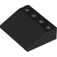 Lego Brick Sloped 33° 3 x 4 / Black