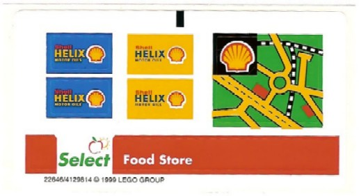 Lego Sticker Sheet for Set 1254-1