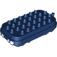 Lego Duplo Train Engine Base, Push & Go Motor with White Headlights / Dark Blue