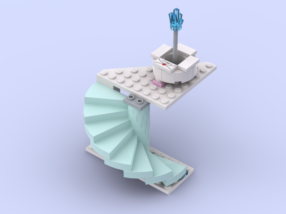 Lego Fountain in snow