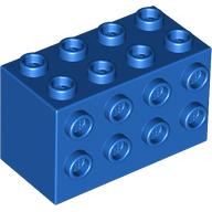 Lego Brick Special 2 x 4 x 2 with Studs on Sides / Blue