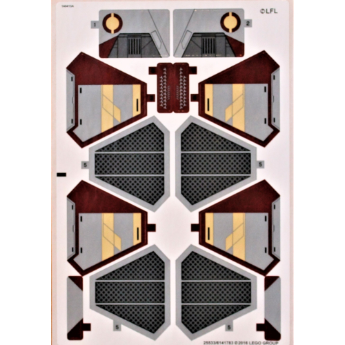 Lego Sticker Sheet for Set 75135-1