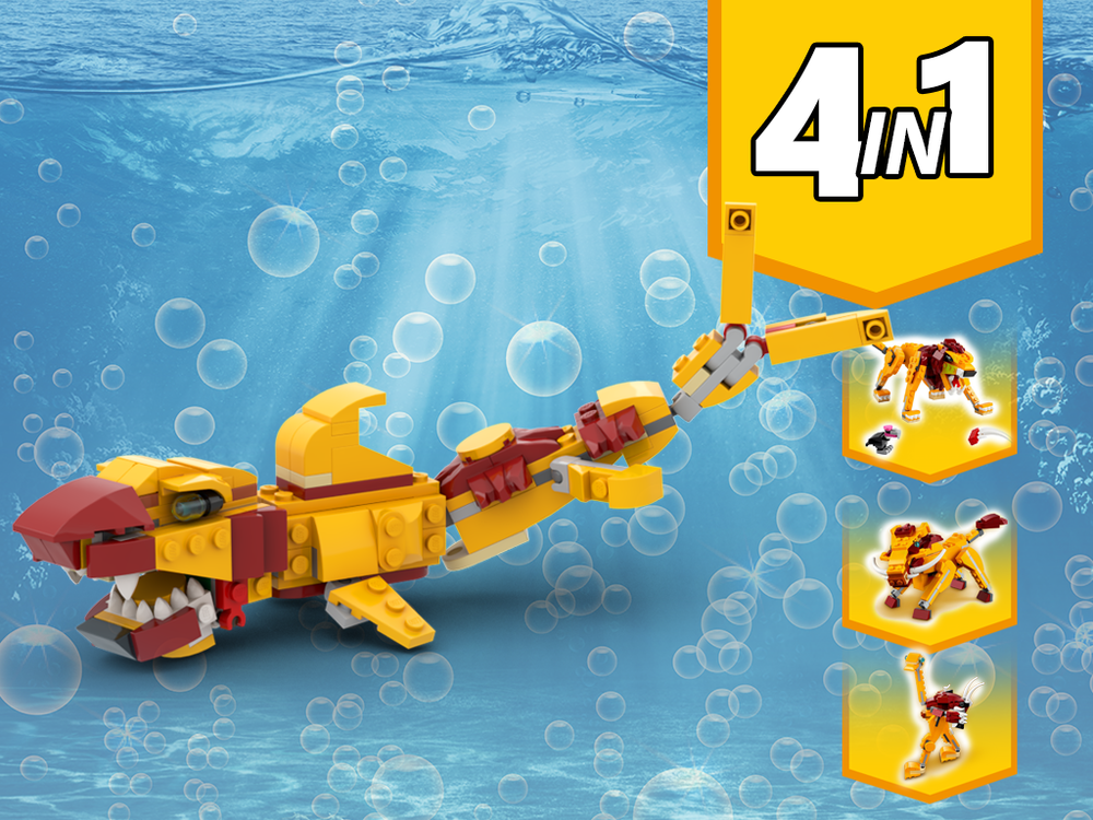 Lego 31112 Shark Alternative Build