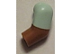 Lego Arm, Left with Molded Light Aqua Short Sleeve  Pattern