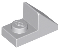 Lego Brick Sloped 45° 2 x 1 with 2/3 Cutout [Original Version] / Light Bluish Gray