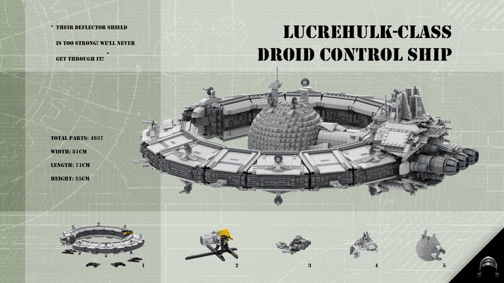 Lego Lucrehulk-Class Battleship - Droid Control Ship